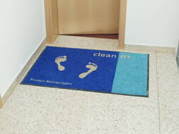 Schmutzfangermatte mit Logo